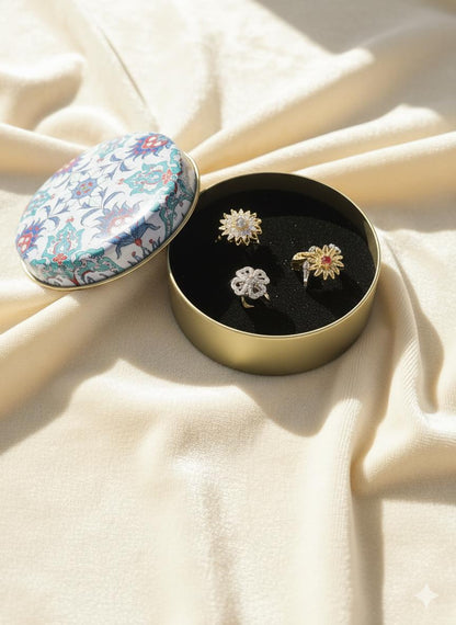 Vintage Desenli Takı Kutusu