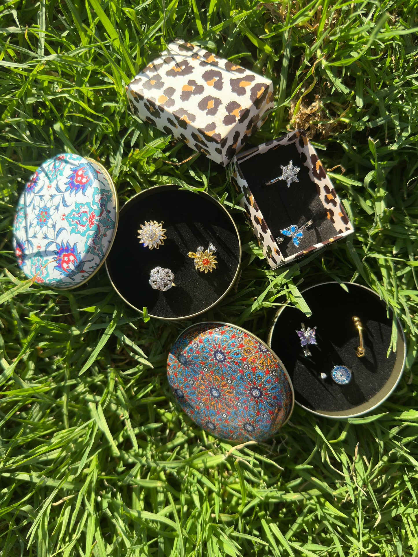 Vintage Desenli Takı Kutusu