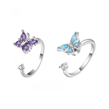 Kelebek Anksiyete Yüzük (Ayarlanabilir)