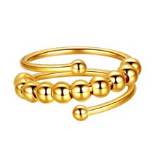 Spiral Boncuklu Anksiyete Yüzük (Ayarlanabilir)