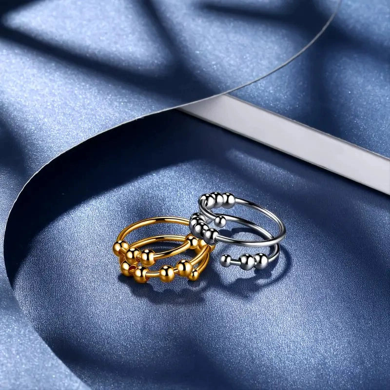 Spiral Boncuklu Anksiyete Yüzük (Ayarlanabilir)