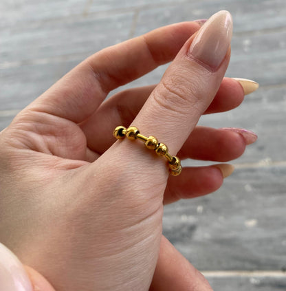 Boncuklu Anksiyete Yüzük (Ayarlanabilir)